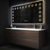 Espejo LED Rectangular | Botones táctiles | Función antivaho | Temperatura de color ajustable - Reyze Seria Minimal Model 4